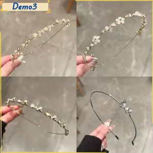 BĂNG ĐÔ HOA RHINESTONE BĂNG ĐÔ CỔ TÍCH HOA BĂNG ĐÔ NƠ PHA LÊ TIARAS CÔ DÂU CÔNG CHÚA VƯƠNG MIỆN THANH LỊCH MỎNG HÀN QUỐC TINH TẾ TIỆC SINH NHẬT PHỤ KIỆN HEADHOOP PHONG CÁCH RỪNG