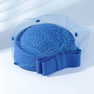 Mũ Pháp Retro Hepburn Cho Tiệc Cưới, Made from Len với Nơ Elegant