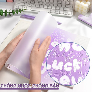 Sổ tay binder A5 B5, hệ thống còng  mạnh mẽ, giấy kẻ ngang chống mỏi mắt, công cụ tổ chức công việc và ý tưởng hoàn hảo