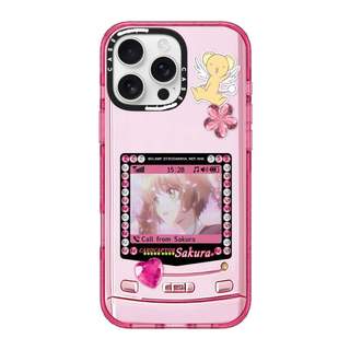 CASECASE X Cardcaptor Sakura: Sakura 2 Incoming Call Case Màu Hồng Fizz Trong Suốt Cứng Hút Từ Tính Tác Động Cho Apple IPhone 12 13 14 15 16 17 Pro Max Air Plus Có Hộp
