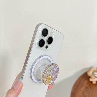 Rõ Ràng Sao Biển Tròn Từ Tính Giá Đỡ Điện Thoại Cho IPhone 16 15 14 13 12 Pro Max 14 Plus Có Thể Gập Lại Vòng Cầm Co Giãn Để Bàn Chân P1