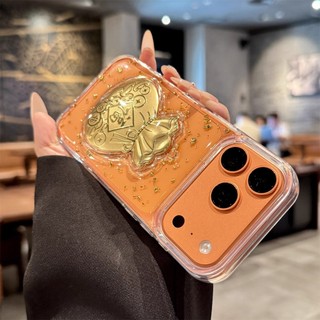 3D Lucky Fortune Túi Lấp Lánh Sequin Trong Suốt Ốp Lưng Điện Thoại iPhone 17Promax 17Pro 16Promax 11 12 13 14 15 Pro Max 16Plus Chống Sốc Nam Nữ Vỏ Di Động