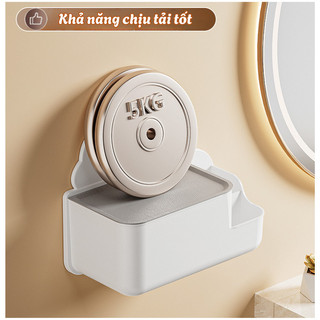 Hộp đựng giấy vệ sinh gắn tường có ngăn đựng đồ thiết kế dễ thương, chống nước tiện lợi cho nhà tắm