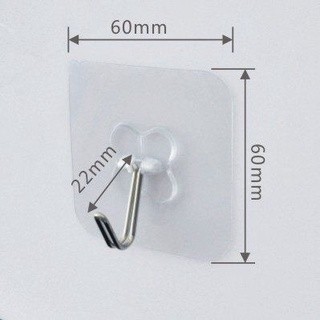 Combo 10 Móc dán tường trong suốt siêu dính, siêu chịu lực