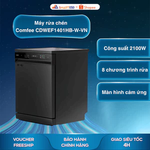Máy rửa chén Comfee CDWEF1401HB-W-VN - 14 bộ - Bảo hành chính hãng 24 tháng