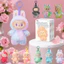 PS1 Labubububu mù hộp Vinyl keo đồ chơi hợp thời trang mặt dây chuyền sang trọng tiệc sang trọng đồ chơi cho trẻ em bé gái SP1