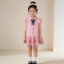 ✿ Bé Gái Hàn Quốc Preppy Cổ Đầm Ngọc Trai Nơ Xù Viền Thường Ngày Mùa Hè Thoáng Khí Trang Phục Đi Học