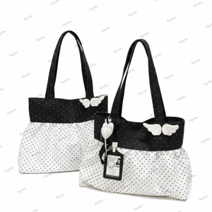 Túi Tote Chấm Bi PYCOU, Túi Đeo Vai Trang Trí Cánh Dung Tích Lớn Chấm Bi, Trang Trí Cánh Thời Trang Túi Xách Vải Nhẹ Sử Dụng Hàng Ngày