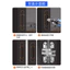 Pinyou Ẩn Thép Không Gỉ Chữ Thập Bản Lề Cửa Gỗ Gấp Cửa Chữ Thập Bản Lề Tủ Tắt Tiếng Ẩn Bản Lề 6.30 S3WC