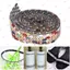 PYCOU 1 Ruy Băng Kim Cương Giả, Viền Kim Cương Giả Kính Rộng 7 Hàng 1.9cm, Phụ Kiện Nhiều Màu Hotfix Kim Cương Giả Dải Cho DIY Nghệ Thuật Thủ Công