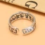 Nhẫn vajra cổ điển, unisex, có thể điều chỉnh mở, nhẫn độc đáo hợp thời trang phong cách dân tộc
