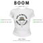 BOOM Áo Baby Tee Nữ Cotton Ôm Body-Áo Thun Ngắn Tay Y2K In Hình PhongCách Mùa Hè, Cổ Tròn Hàng Đầucách hàn quốc phong686