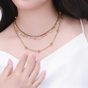 Dây liền mặt nữ Harmony mạ vàng cao cấp, phong cách trẻ trung dành cho đi tiệc đi chơi - DOJI
