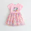 ✿ Bé Gái Kỳ Lân In Hình Trái Tim Đính Kim Sa Lấp Lánh Áo Cotton Tay Ngắn Mùa Hè Thường Ngày Trẻ Em Trang Phục