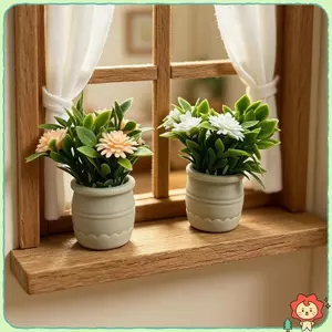 Mini Gypsophila Chậu Cây 1 Cây Cảnh Nhỏ Sống Động Như Thật Cho Nhà Mẫu Máy Tính Để Bàn Micro Phong Cảnh Trang Trí Nhà Cửa Phụ Kiện