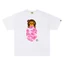 Chất lượng cao 001618Phong Cách Hoạt Hình Khỉ Ngụy Trang In Hình Áo Thun Nữ Tay Ngắn Phong Cách Unisex