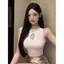2026 Sweet Hot Scheming Pure Desire Style Đơn giản Màu trơn Dây dệt kim Áo Vest nữ Mùa hè Phong cách mới Hot Girl Chic Slim-fit Inner Short Top HALTER Đẹp Đáy lưng bên trong bên ngoài Hai lần mặc Cami