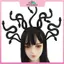 MYPANDA Halloween Cong Hình Rắn Tóc Vòng Rave Đảng Mũ Đội Đầu Unisex Tóc Đảng Cosplay Trang Phục Đạo Cụ.