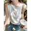Thiết kế Sense Ren Gạc Dây lưng đẹp lưng màu trắng Áo yếm nữ mùa hè mặc ngoài không tay Phong cách phương Tây Áo phù hợp