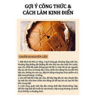 Bột Trộn Sẵn Làm Bánh Bò Mã Lai Phục Linh Hoài Sơn 100g - Bột Trộn Sẵn Phục Linh Hoài Sơn Nở Xốp, Mềm Mịn