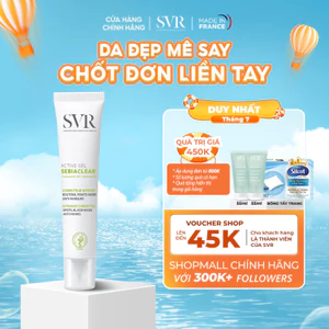 Kem dưỡng giảm mụn, ngừa thâm, kiểm soát dầu SVR Sebiaclear Active Gel 40ml
