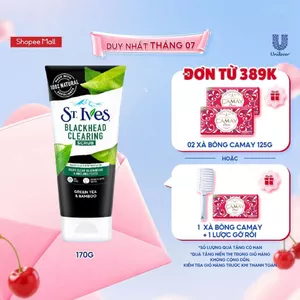 Sữa rửa mặt tẩy tế bào chết ngừa mụn St.ives Trà Xanh 170g