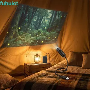 Đèn chiếu USB LED FUHUIOT, Họa tiết có thể điều chỉnh Thiết kế di động Đèn ngủ chiếu, Quà tặng sinh nhật Sao biển Cá voi Bướm Đèn chiếu trần