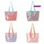 Túi Tote SAMO, Túi Đi Biển Dây Đeo Dài PVC, Tay Cầm Sọc Chống Thấm Nước Top Sọc Ví Đeo Vai Sử Dụng Bể Bơi