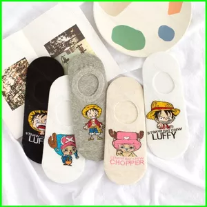 PS1 ONE PIECE Tất nam thuyền tất hoạt hình hoạt hình Luffy Chopper siêu mỏng và chống trượt SP1