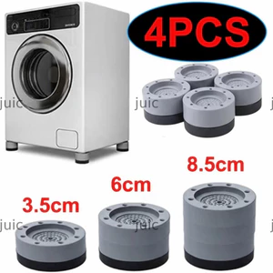 JUIC 4 miếng đệm chống rung cho máy giặt, giảm chấn chống ồn, đế cao su chống trượt, nâng cao đồ nội thất cho máy giặt, tủ lạnh
