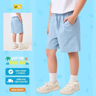 Quần short bé trai YODY quần suông vừa vặn, lưng thun co giãn dễ mặc BCCS26S001