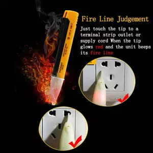 1 CÁI Đèn báo điện 90-1000V Bút kiểm tra điện áp ổ cắm điện AC treo tường [Vn]