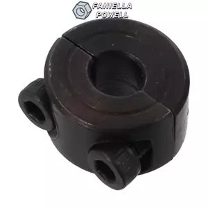 FANIELLAPOWELL Cổ kẹp đôi, Đường kính bên trong màu đen Vòng cổ trục 6-55mm, Vòng cổ vòng thép Carbon oxit Tự động hóa công nghiệp