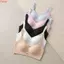 Áo ngực đẩy lên không dây THEGIRL8B, Đồ lót chống sốc Deep V dành cho nữ, Đồ lót chống chảy xệ màu trơn Áo ngực hỗ trợ liền mạch mỏng mùa hè