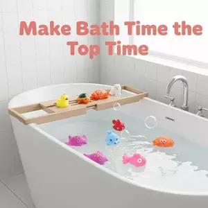 Đồ chơi tắm cho bé hình động vật POWER 10 chiếc Squeaky mềm đầy màu sắc cho trẻ mới biết đi khi tắm Quà tặng chơi.
