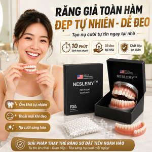 🔥 Bộ răng giả toàn hàm khung đỡ xương |Răng giả nguyên hàm thẩm mỹ dễ đeo |Bộ hàm giả cả hàm chỉnh hình răng tiện dụng