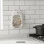 DONOVANQQ Giá đỡ nắp nồi, Giá đỡ chảo hút 2 tầng, Giá đỡ lưu trữ hình gấu treo tường thực tế Giá đựng đồ nhà bếp bền bỉ