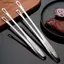 Ziyulinyuk 2 Chiếc Kẹp Nhà Bếp Thịt Nướng Lưỡi Thép Không Gỉ Nấu Ăn Thực Phẩm Thịt Kẹp Dụng Cụ BBQ Tiện Ích Nhà Bếp VN
