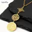 AqToCna Triple Protection Nelace với Witch Knot Pentagram Tetragrammaton Mặt dây chuyền để bảo vệ tâm linh AqToCna