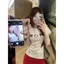 Mùa hè 2026 Áo thun ngắn tay Cotton mịn phong cách cay ngọt ngào Kitty chấm bi in nơ Slim-fit Slimer Look Niche Hot Girl Áo ngắn nữ