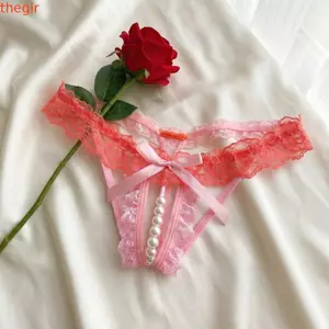 THEGIRL8B Quần Lót Ren, Mở Đáy Lưới Quần Lót Rỗng Cho Nữ, Ngọt Ngào Eo Thấp Quần Đùi Đồ Lót Xem Qua Thông Quà Tặng