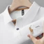 Mùa Hè Nam Ngắn Tay Áo Thun Cao Cấp Thêu Ve Áo POLO Áo Sơ Mi Doanh Nhân Kích Thước Lớn Phù Hợp Với Nam Nửa Tay 1GVB