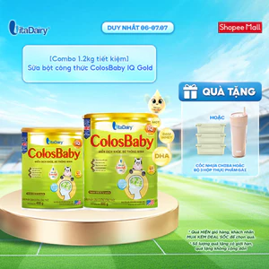 Sữa bột ColosBaby IQ Gold cho trẻ- Hỗ trợ phát triển trí não (800g+400g)