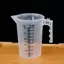Luckyew 100 / 250 / 500ML Cốc Đo Bình Nướng Bánh Trong Suốt Nước Bột Nhà Bếp Có Nắp TQ