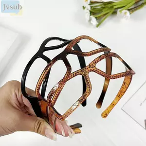 Băng đô đeo kính JVSUB, Vòng quấn tóc có răng chống trượt thể thao ngoài trời, Mũ đội đầu rửa mặt Phụ kiện tóc Dây đeo đầu răng cho nữ Cô gái