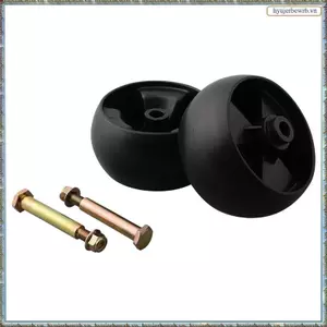2 CÁI DECK WHEELS Bánh xe sàn 5 inch và Bu lông trục cho / Đi trên máy cắt cỏ Máy làm vườn
