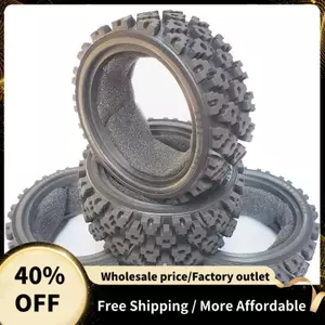 4 70mm 1 / 10 RC Off-Road Xe Cao Su Lốp Bánh Trước Cho TT01 TT02 XV01 LC RACING PTG-2
