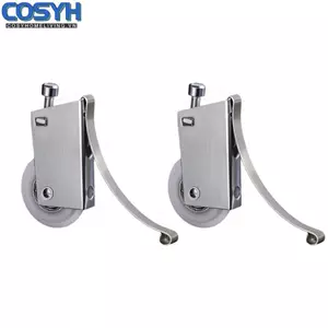 <cosyh>Wardrobe Compatible 2pcs Sliding Door Wheels with Robust Build Quality