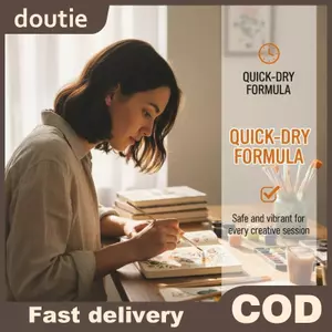 Doutie 20 / 50 / 100 Chiếc Tay Cầm Gỗ Tranh Bàn Chải Bộ Nghệ Thuật Tròn Tóc Phẳng Nylon Tóc Sơn Bàn Chải Cho Acrylic Màu Nước VN