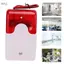 apill Âm thanh Ánh sáng Báo động Đèn flash đỏ Cách nhiệt tốt Chống va đập Thiết bị cảnh báo an ninh12V